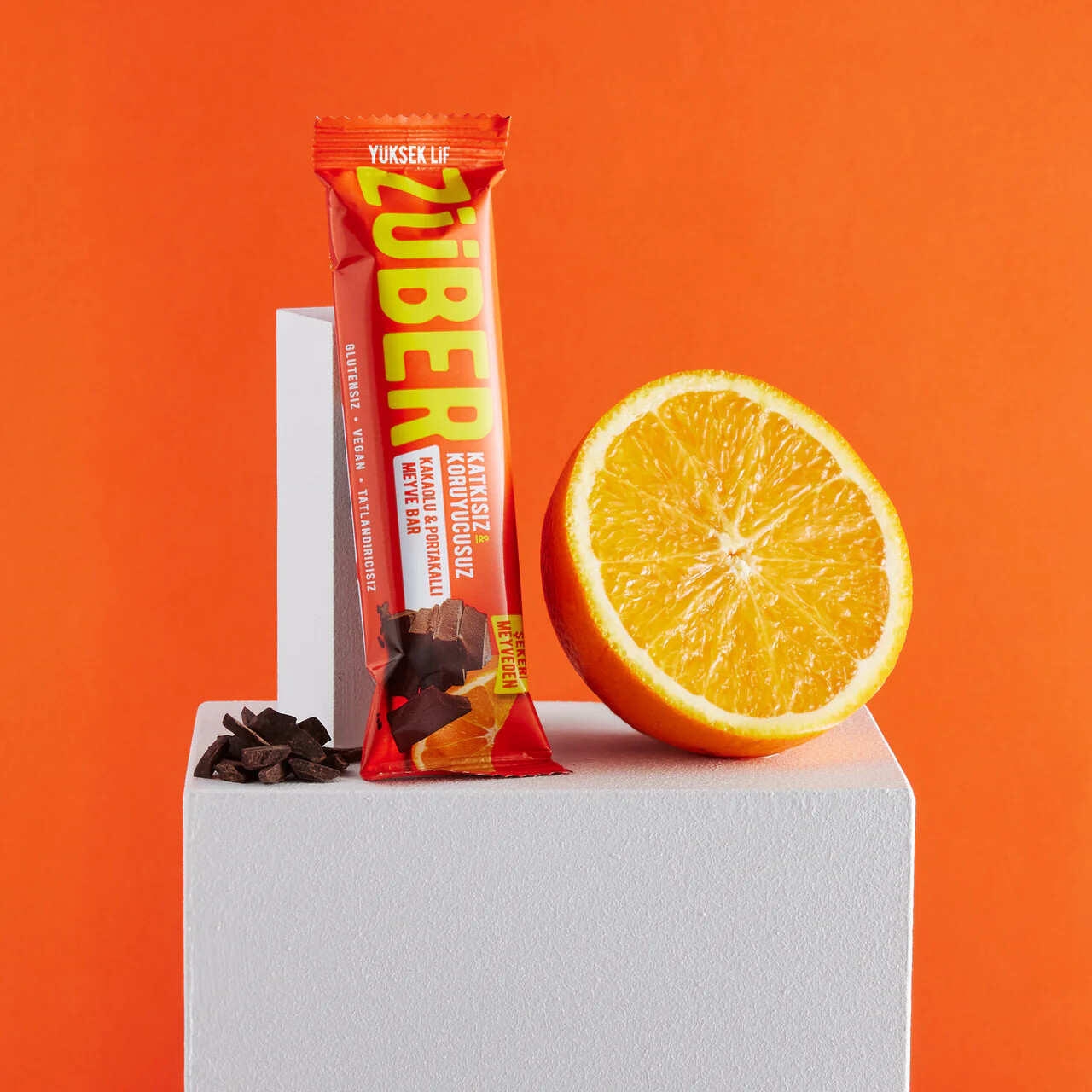 Züber Meyve Barı 40 Gr Kakaolu ve Portakallı - 4