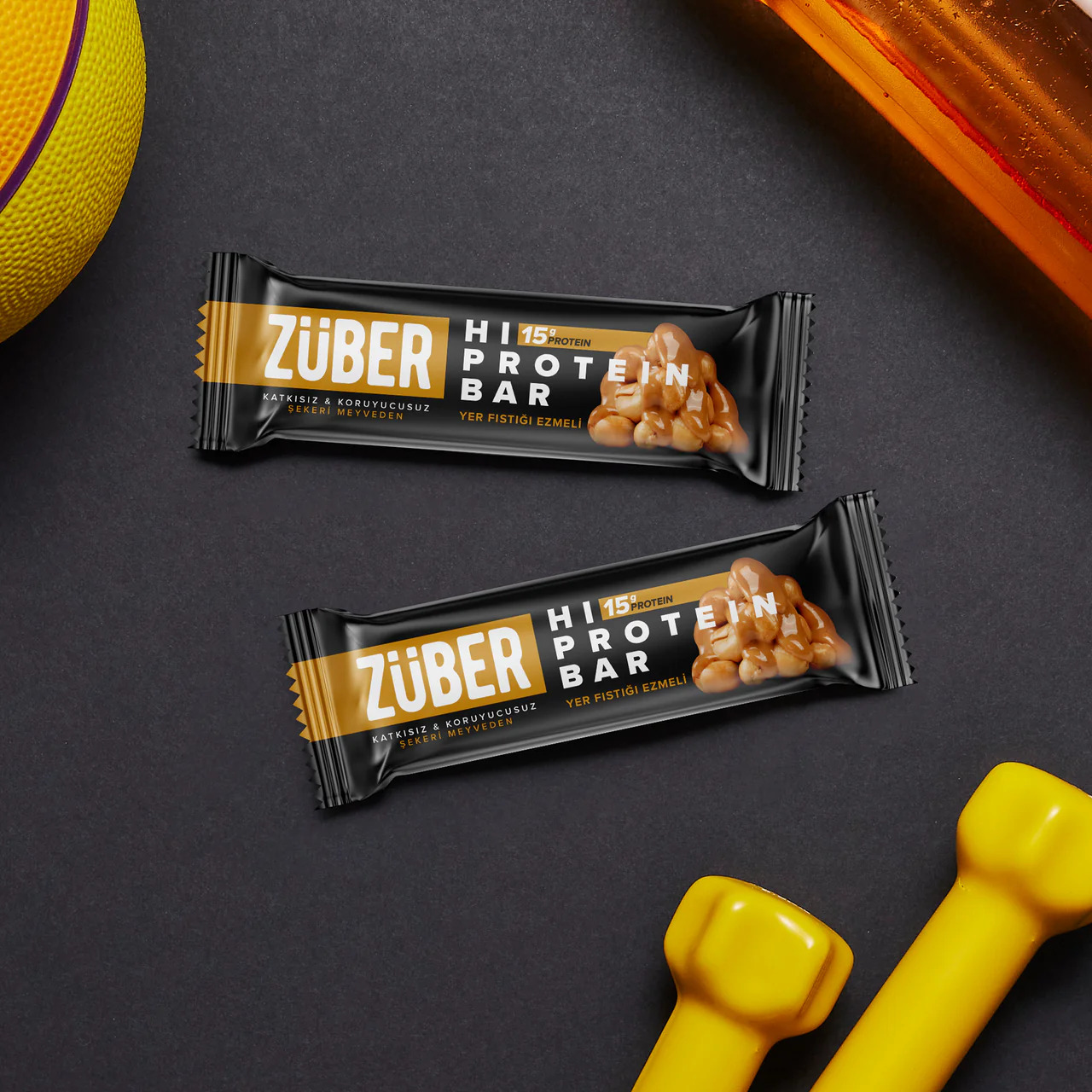 Züber Hi-Protein Bar 45 Gr Fıstık - 2