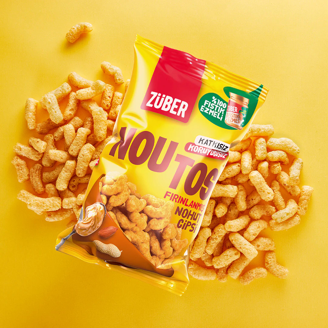 Züber Noutos Fırın Nohut Cipsi 55 Gr Fıstık - 3
