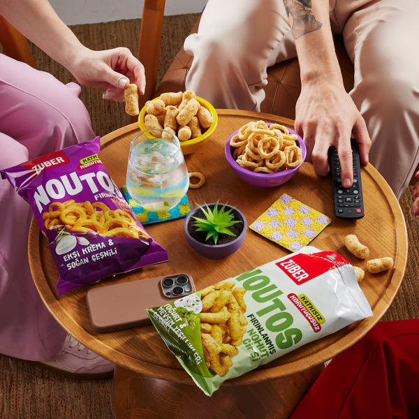 Züber Noutos Fırın Nohut Cipsi 55 Gr Yoğurt ve Mevsim Yeşillikleri - 2