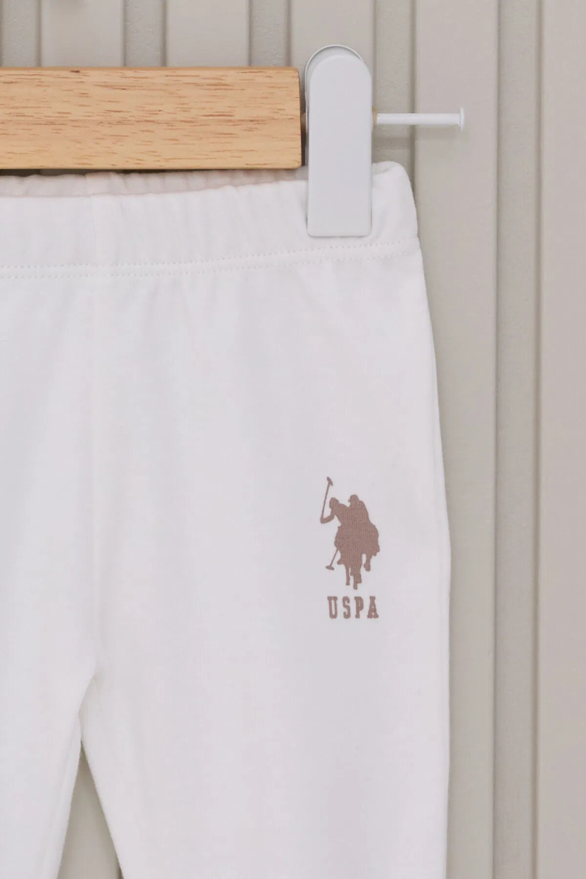 U.S Polo Bebek 3'Lü Takım USB2023 Krem - 3