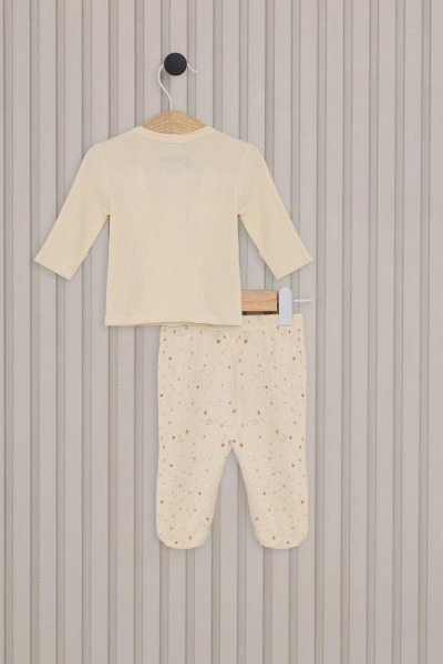 طقم ملابس داخلية للبنات من يو إس بولو، مكون من 5 قطع، USB2107، كريمي - 4