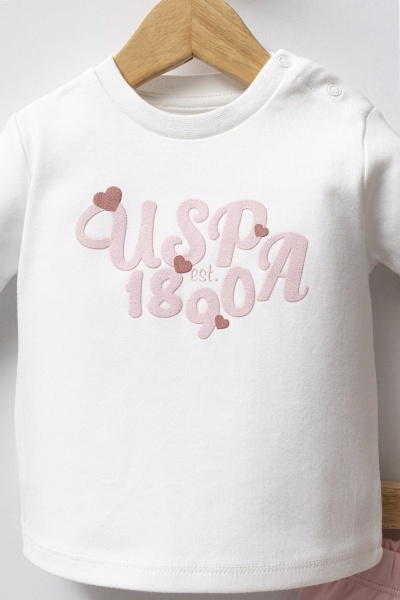 مجموعة يو إس بولو أسن المكونة من 3 قطع USB2712 وردي فاتح - 3