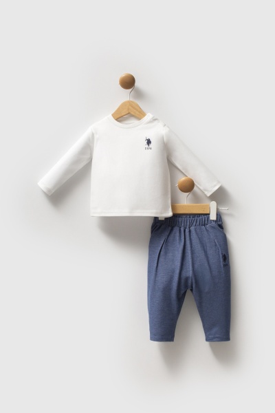 مجموعة يو إس بولو أسن المكونة من 3 قطع USB2597 باللون الأزرق - 2