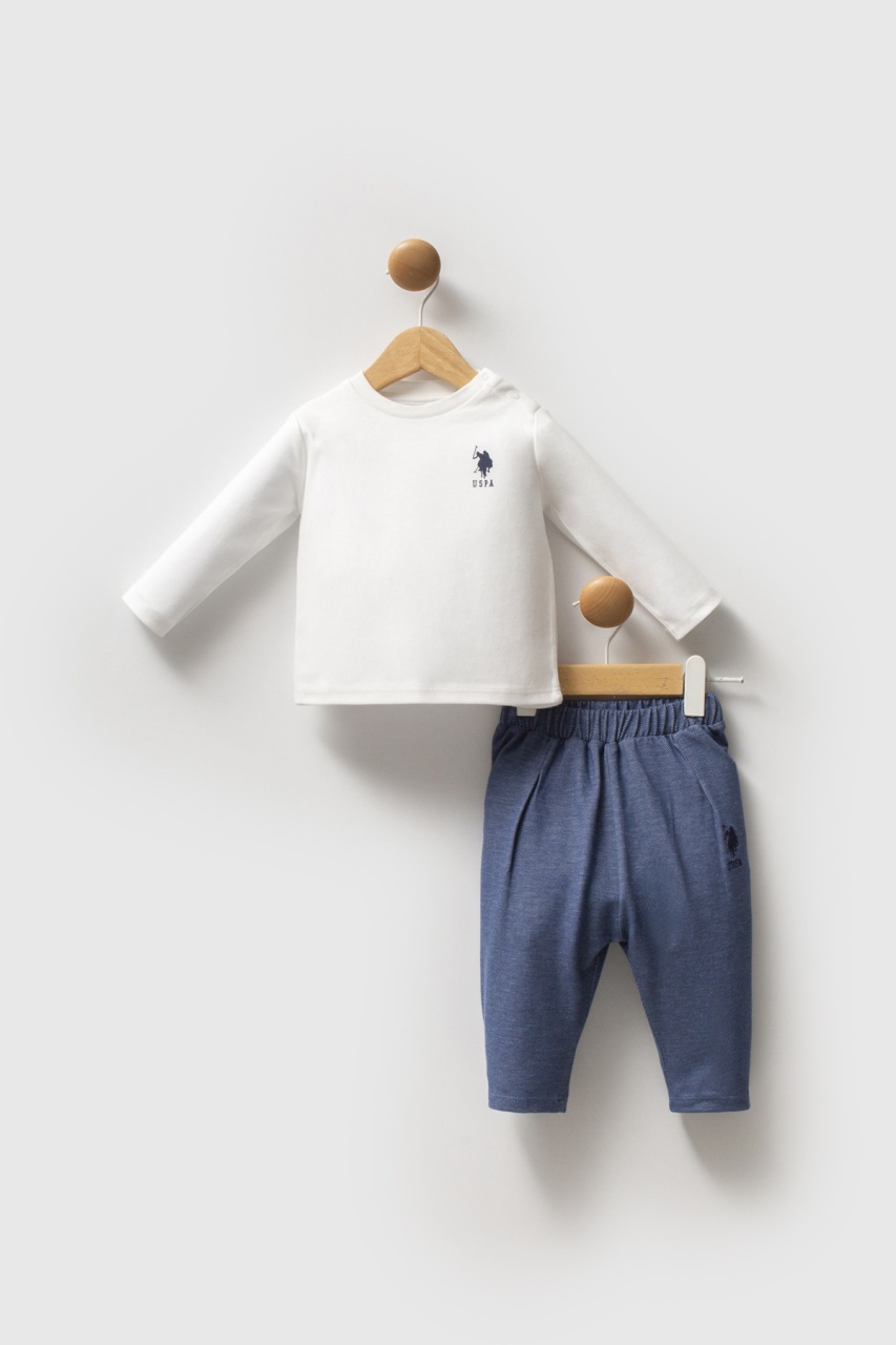 مجموعة يو إس بولو أسن المكونة من 3 قطع USB2597 باللون الأزرق - 2