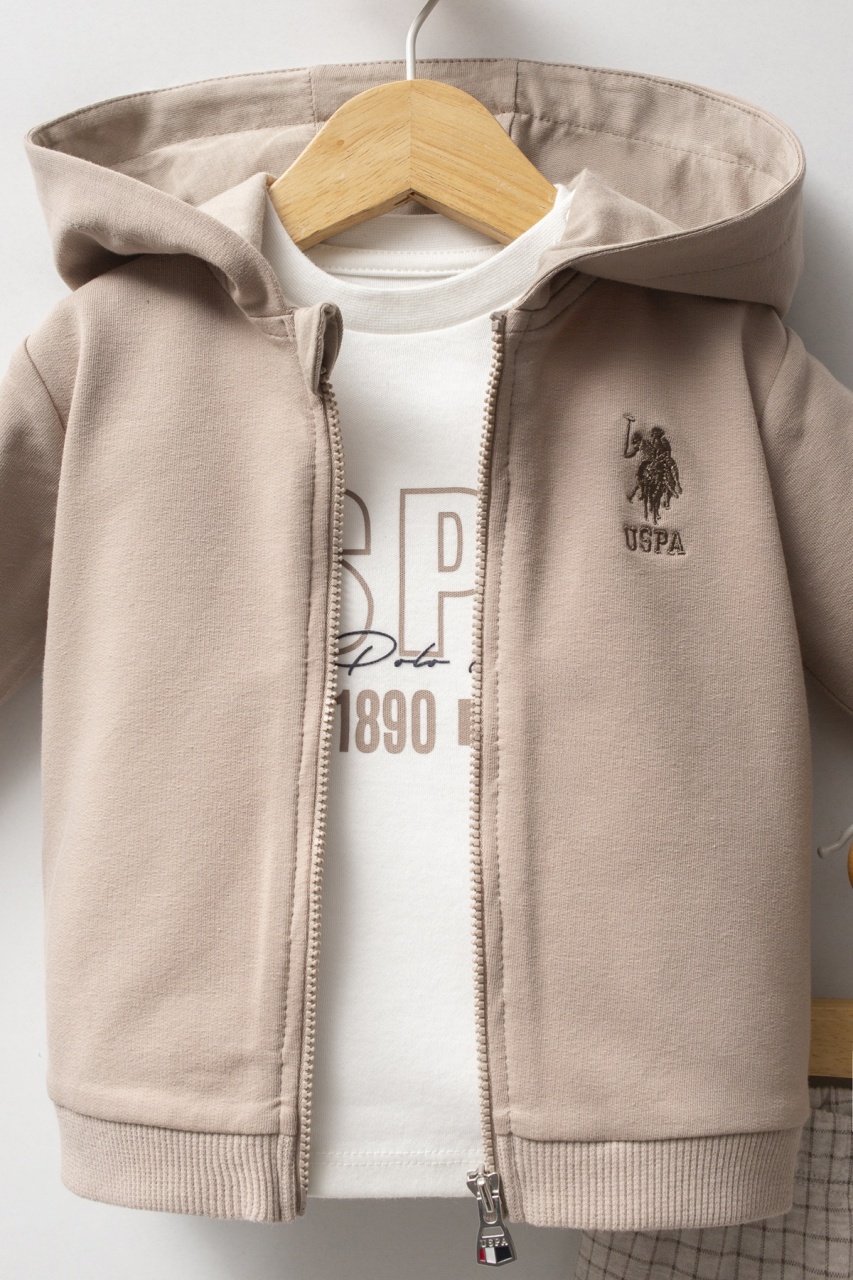 فريق يو إس بولو أسن ثلاثي الاتجاهات USB2579 رملي - 3