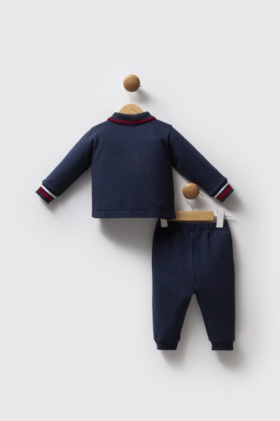 مجموعة يو إس بولو أسن من قطعتين USB2534 أزرق داكن - 4