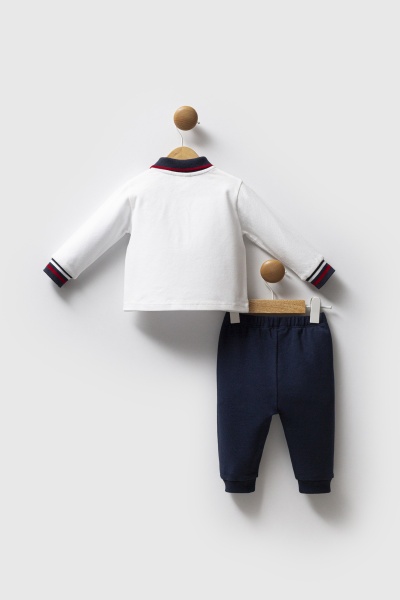 مجموعة يو إس بولو أسن من قطعتين USB2534 باللون الأبيض - 4