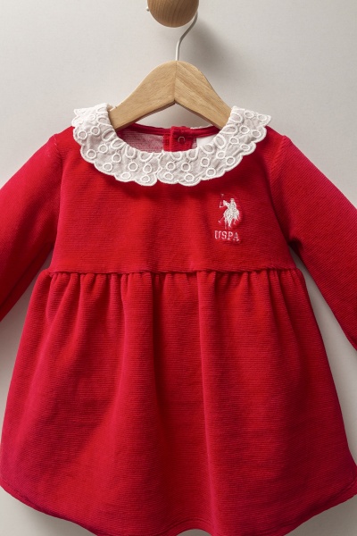 فستان يو إس بولو أسن USB2731 أحمر - 2