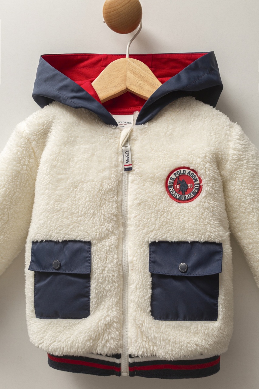 معطف أطفال يو إس بولو أسن USB2538 أبيض - 2