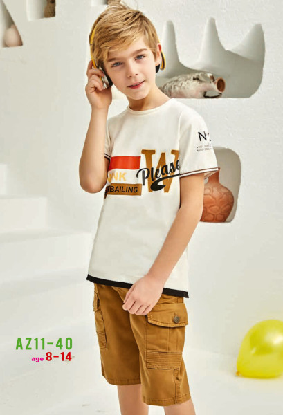 P-003247 (wi Az11-40) Erkek Takım 8-14 Yaş Ekru - Camel - WİNK WİNK
