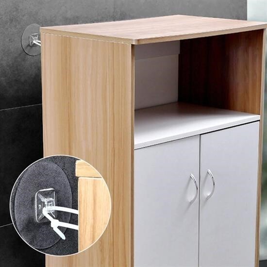 جهاز تثبيت العناصر اللاصقة BUFFER® لحماية الأطفال من الزلازل، زوج واحد - 2