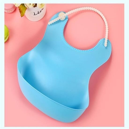 مريلة أطفال BUFFER® مضادة للانسكاب ومرنة باللون الأزرق - Xo Kids