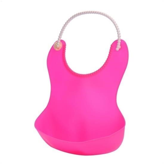 مريلة أطفال BUFFER® مضادة للانسكاب ومرنة باللون الوردي - 3