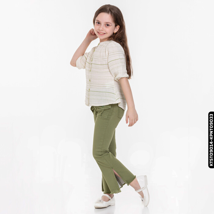 تيشيرت بناتي 5-14 سنوات KTST09014 - 3