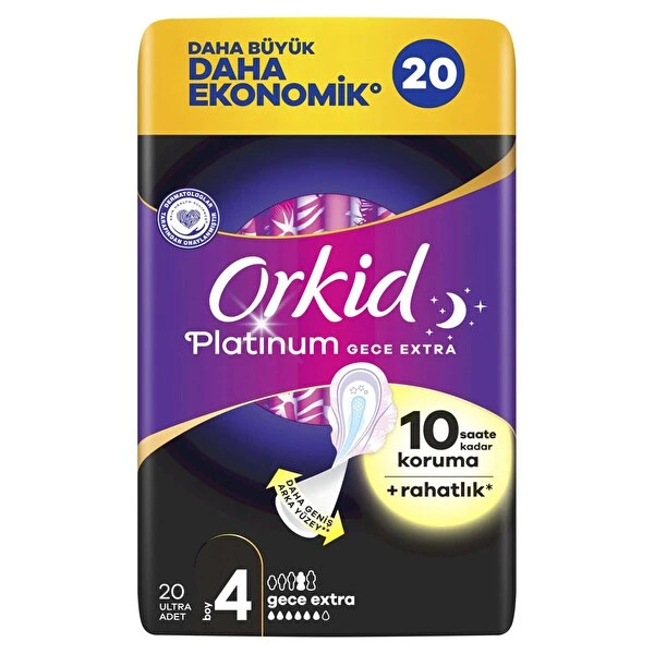 Orkid Ultra Platinum Gece Extra Ped 20'Li - 2
