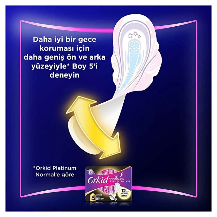 Orkid Ultra Platinum Gece Ped 24'Lü - 5