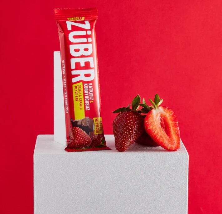 Züber Meyve Barı 40 Gr Çilekli Kakaolu - 1