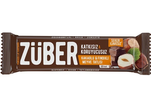 Züber Meyve Barı 40 Gr Fındık ve Kakaolu - 1
